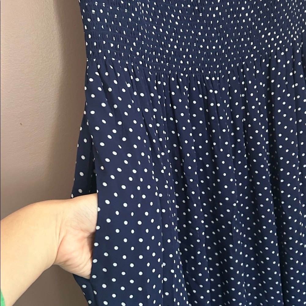 Hill House Navy Blue Polka Dot Cosima Dress - Picture 8 of 11